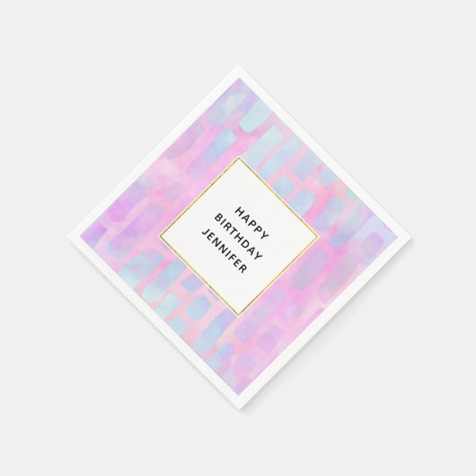Serviette En Papier Formes rectangulaires bleues sur Arrière - plan ro (Coin)