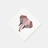 Serviette En Papier Formes simples Géométrie Tête d'éléphant (Coin)