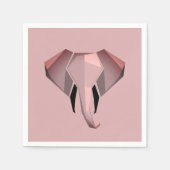 Serviette En Papier Formes simples Géométrie Tête d'éléphant (Devant)