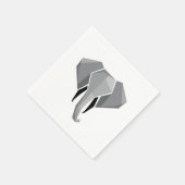 Serviette En Papier Formes simples Géométrie Tête d'éléphant (Coin)