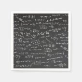 Serviette En Papier Formules Mathématiques Sur Papier Tableware Blackb (Devant)