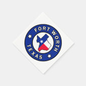 Serviette En Papier Fort Worth Texas (Coin)