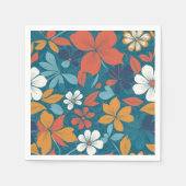 Serviette En Papier Forte configuration florale estivale (Devant)