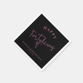 Serviette En Papier Fortylicious 40e anniversaire fête Fille rose (Coin)