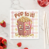 Serviette En Papier Fou de style - "C'est pop!" (En situation)