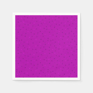 Serviette En Papier Fouchsia brillante avec de petits pois.