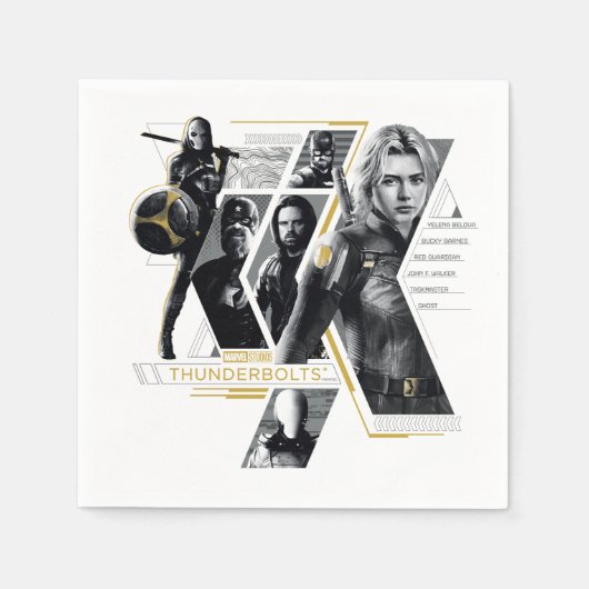 Serviette En Papier Foudre* | Graphisme de groupe (Devant)