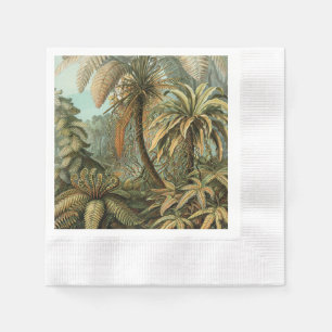 Serviette En Papier Fougères Palmier Antique Botanique Fougères Art
