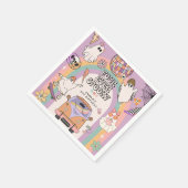 Serviette En Papier Four Ever Éffrayant Retro Fun 4e anniversaire fête (Coin)