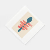 Serviette En Papier Fourche Et Cuillère (Coin)