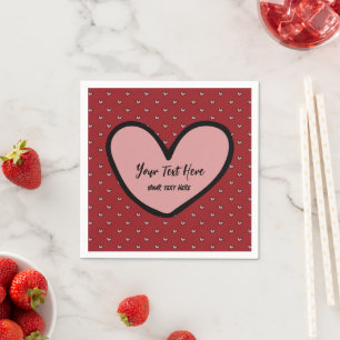 Serviette En Papier Fournisseur de décorations de fête modèle cœur dou