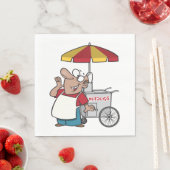 Serviette En Papier Fournisseur de hot Dog (En situation)