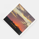 Serviette En Papier Fourniture de Napkin Party Papier Sunset Texas éto (Coin)