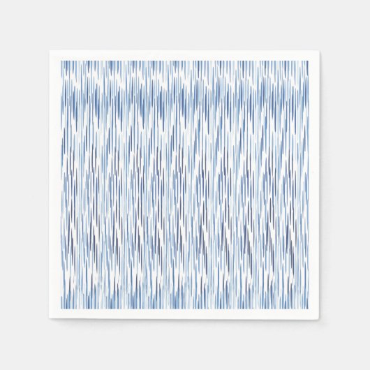 Serviette En Papier Fourniture de parties shibori bleu et blanc (Devant)