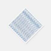 Serviette En Papier Fourniture de parties shibori bleu et blanc (Coin)