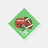 Serviette En Papier Fournitures American Football Anniversaire de enfa (Coin)