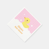 Serviette En Papier Fournitures de Baby shower en caoutchouc chic (Coin)