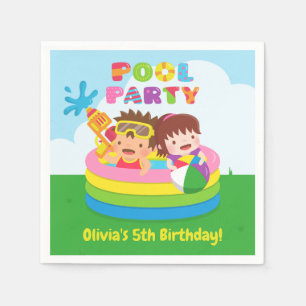 Serviette En Papier Fournitures de fête d'anniversaire pour enfants mi