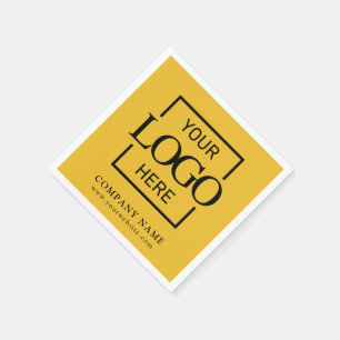 Serviette En Papier Fournitures de fête sur mesure avec logo de sociét