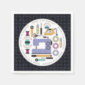 Serviette En Papier Fournitures et outils de couture modernes Motif (Devant)