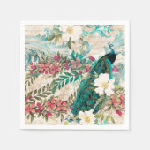 Serviette En Papier Fournitures Mariage Peacock Papier serviettes (Devant)