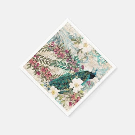 Serviette En Papier Fournitures Mariage Peacock Papier serviettes (Coin)