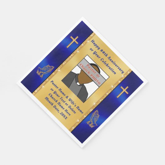 Serviette En Papier Fournitures personnalisées pour l'Église ou l'anni (Coin)