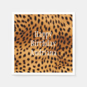 Serviette En Papier Fourrure animale Cheetah (Devant)