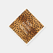 Serviette En Papier Fourrure animale Cheetah (Coin)