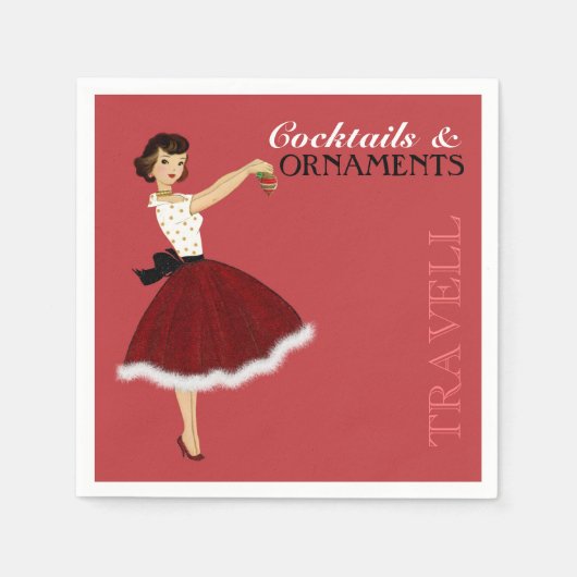 Serviette En Papier Fourrure de la Parties scintillant de Noël de la f (Devant)