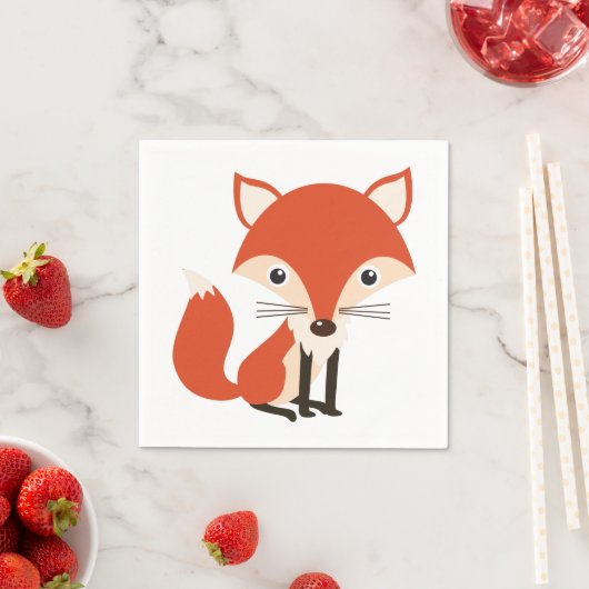 Serviette En Papier Fox (En situation)