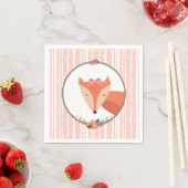 Serviette En Papier Fox Baby Boy Baby shower (En situation)