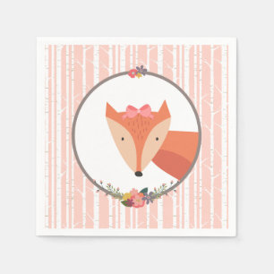 Serviette En Papier Fox Baby Boy Baby shower