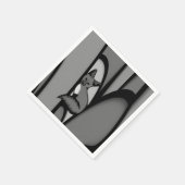 Serviette En Papier Fox Design d'art moderne en argent (Coin)