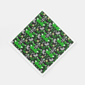 Serviette En Papier Fox Nordic Scandinavian Folk Art nappe (Coin)