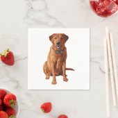 Serviette En Papier Fox Red Yellow Labrador Retriever Chien (En situation)