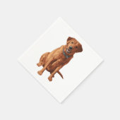 Serviette En Papier Fox Red Yellow Labrador Retriever Chien (Coin)