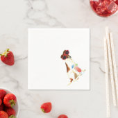 Serviette En Papier Fox Terrier doux d'été (En situation)