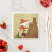 Serviette En Papier Fox Unicyclist-Plus qu'un conquérant (En situation)