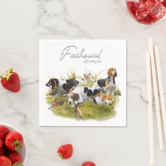 Serviette En Papier Foxhound (En situation)