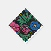 Serviette En Papier Foxtrot Delta Tango Flower Boho (Coin)