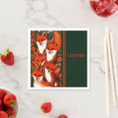 Serviette En Papier Foxy Fun Green (En situation)