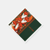 Serviette En Papier Foxy Fun Green (Coin)