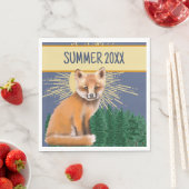 Serviette En Papier Foxy Summer Paper Napkin (En situation)