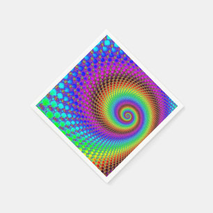 Serviette En Papier Fractale Abstraite