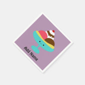 Serviette En Papier Fractionnement de banane mignonne (Coin)