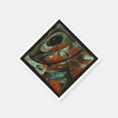 Serviette En Papier Fractionner l'art Abstrait (Coin)