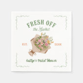 Serviette En Papier Fraîchement de la Fête des mariées du marché des a (Devant)