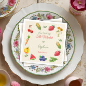 Serviette En Papier Fraîchement sortie du marché Mariage champêtre de