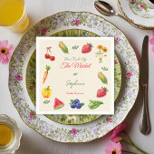 Serviette En Papier Fraîchement sortie du marché Mariage de fermière